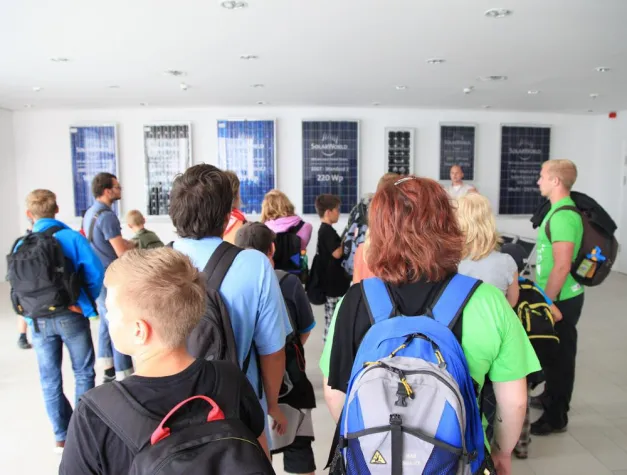 Bild: Erneuerbare Energien: Deutsche und tschechische Kinder stellen bohrende Fragen