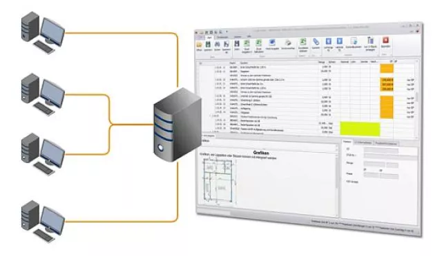 Bild: Die neue Software GAEB-Online 2014 verbindet Office-Programme mit der GAEB-Schnittstelle