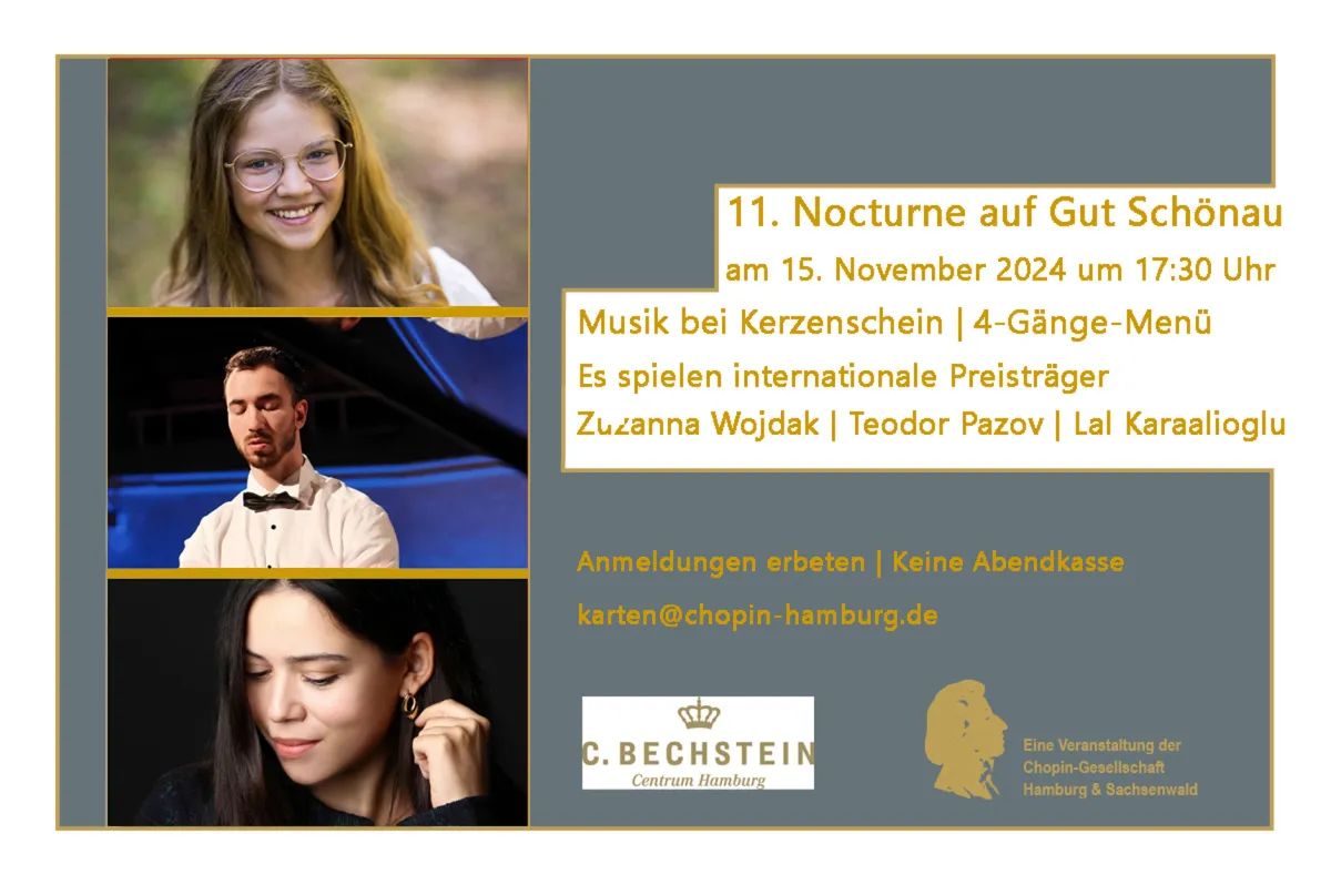11. Nocturne auf Gut Schönau (© Chopin-Gesellschaft Hamburg-Sachsenwald e.V.)