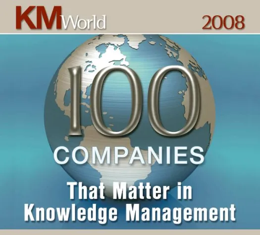 Bild: Recommind ist einer der 100 bedeutendsten Knowledge Management - Anbieter