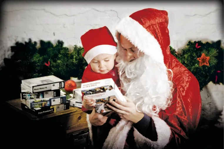 Bild: Eine MAGIX-Diashow als Geschenk? Da freut sich nicht nur der Weihnachtsmann