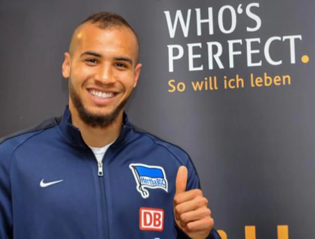 James Anthony Brooks beim WHO'S PERFECT Hertha BSC Meet and Greet