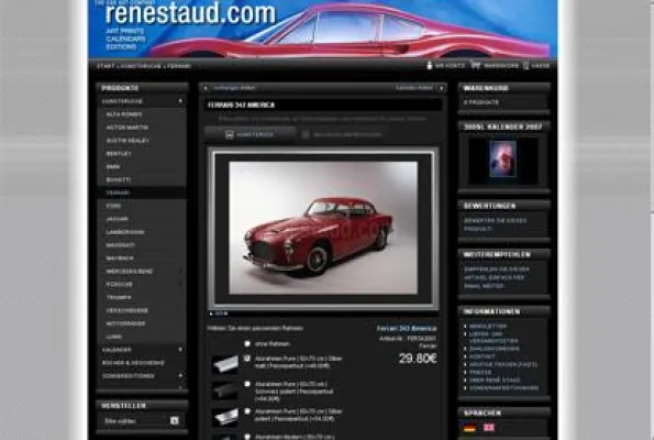 Bild: Individueller Ajax basierter Produktkonfigurator für den Onlineshop renestaud.com