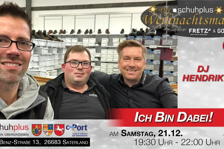 Bild: DJ Hendrik unterstützt den ersten schuhplus - Weihnachtsmarkt in Sedelsberg musikalisch