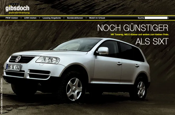 STARCAR Antwortet mit gibsdoch.de auf SIXT Kampagne gibsnisch.de Bild: STARCAR Antwortet mit gibsdoch.de auf SIXT Kampagne gibsnisch.de