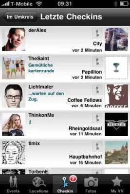 Bild: Einchecken und abchecken: neue virtualnights iPhone-App macht Location Based Services zum Ausgeh-Erlebnis!