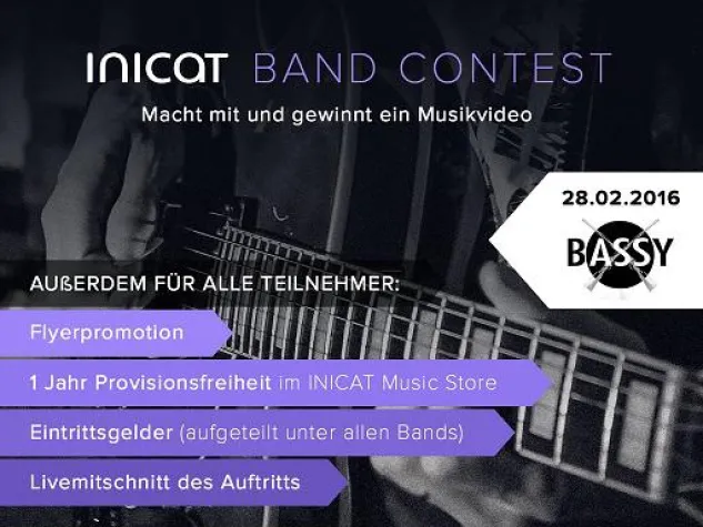 Bild: Die Musikplattform Inicat unterstützt Musiker mit eigenem Bandcontest