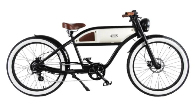 Bild: Ein E-Bike im Look eines klassischen Motorrades – 20er Jahre Design trifft auf modernste Technik