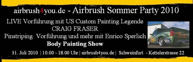 Bild: airbrush4you.de - Airbrush Sommerfest 2010