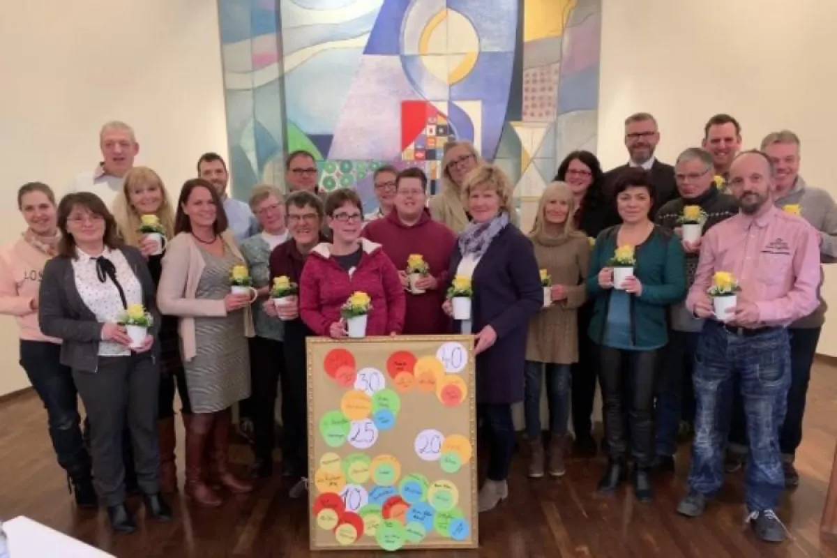 Die Jubilare der Liebenau Service GmbH und der Liebenau Objektservice GmbH