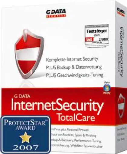 Bild: ProtectStar zeichnet InternetSecurity TotalCare 2007 von G DATA aus