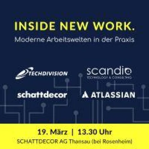Einladung zum Event Inside New Work - Moderne Arbeitswelten in der Praxis Bild: Einladung zum Event Inside New Work - Moderne Arbeitswelten in der Praxis