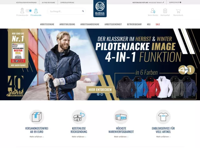 Bild: Burgia Sauerland feiert 40-jähriges Firmenjubiläum – Der Experte für Arbeitskleidung & Arbeitsschutz