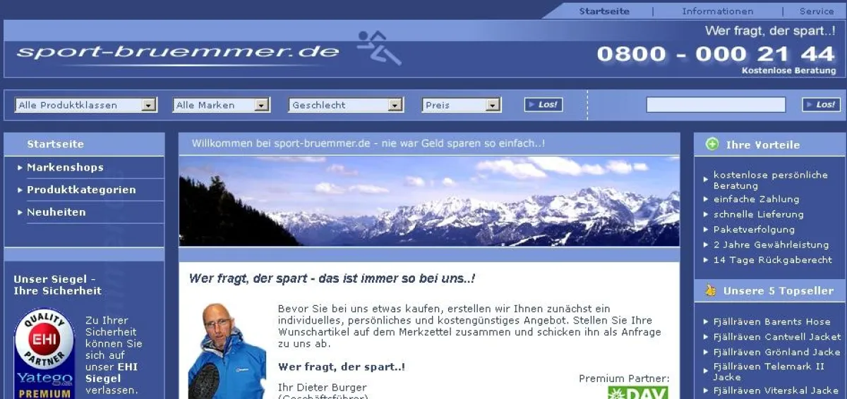 sport-bruemmer.de Webshop