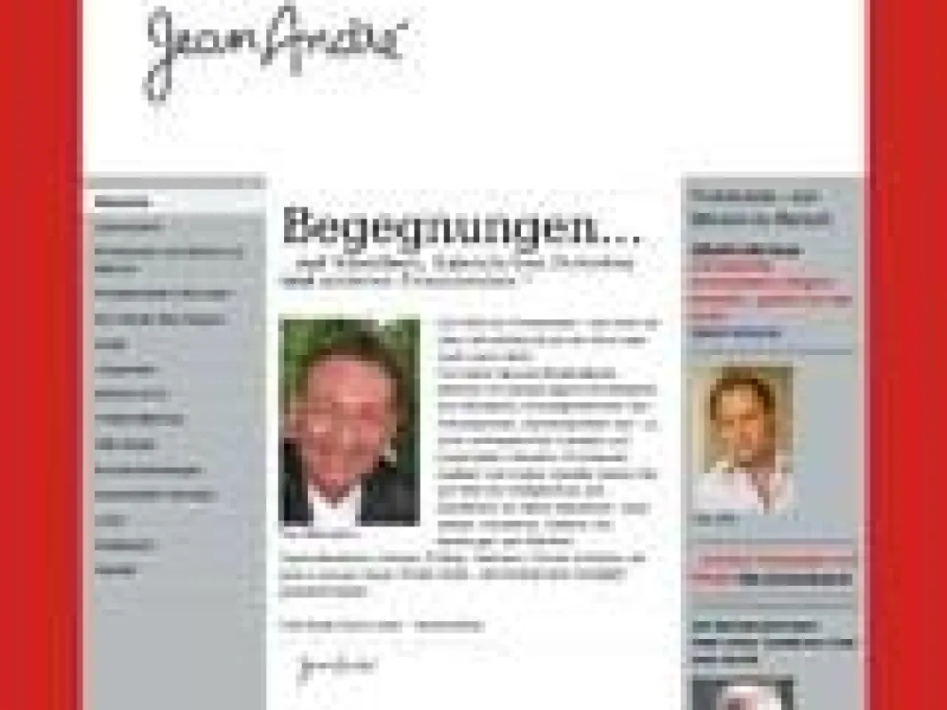 Aktuelle Interviews mit Prominenten - ab sofort auf www.jean-andre.net