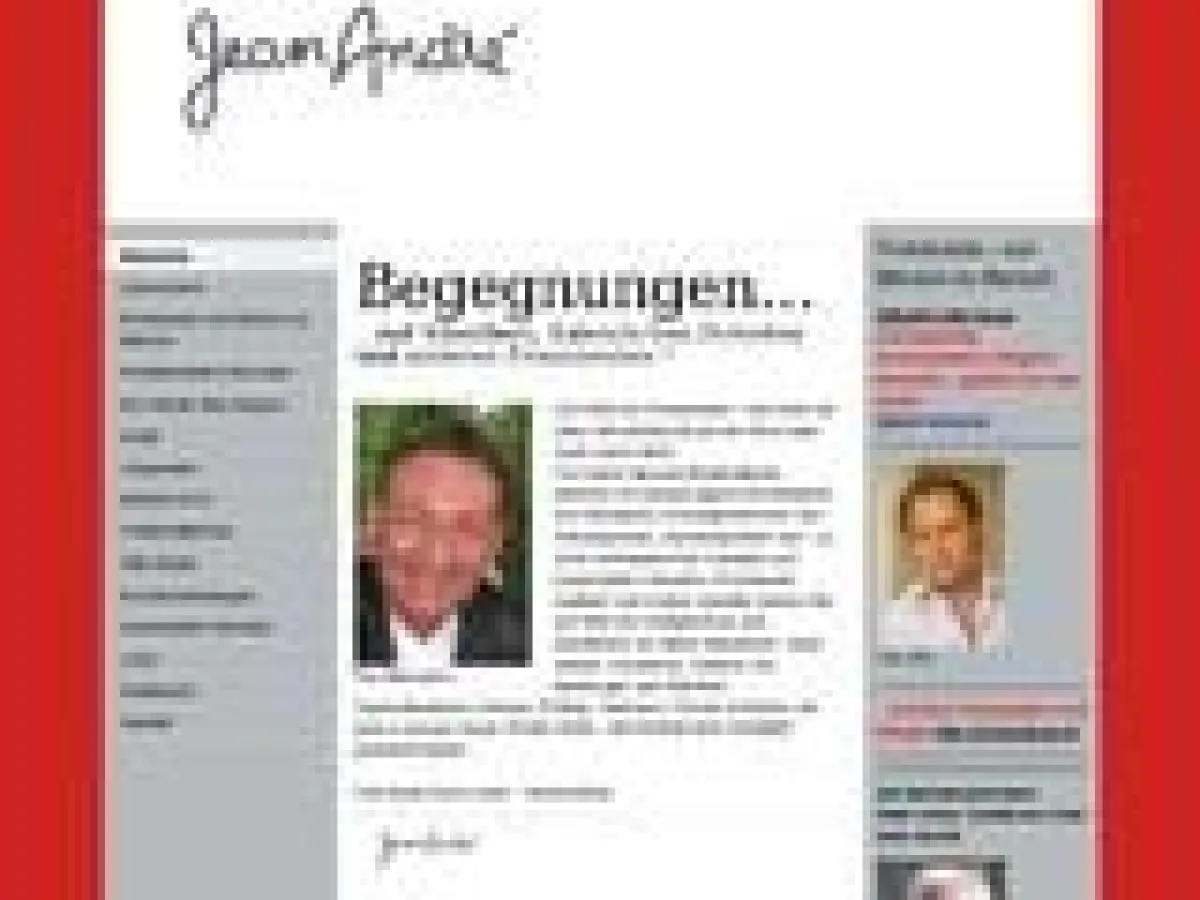 Aktuelle Interviews mit Prominenten - ab sofort auf www.jean-andre.net