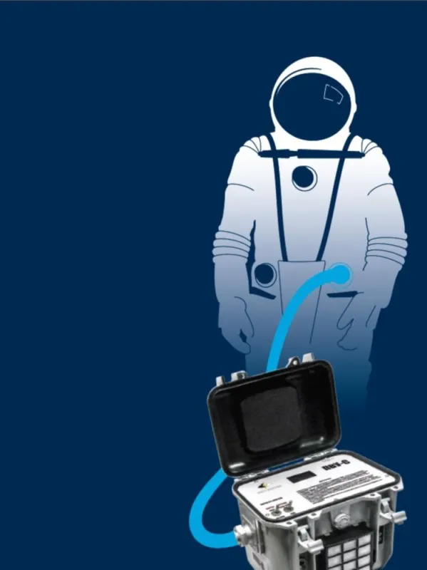 Astronauten-Ventilationskoffer
