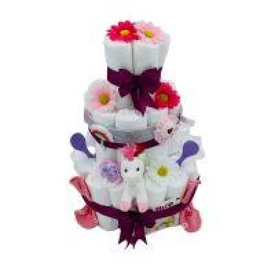 Bild: Handgemachte Windeltorten & Windelgeschenke zur Geburt von Windeltortenfee.de