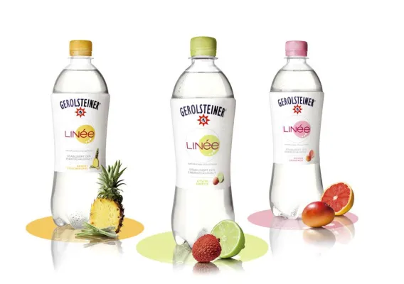 Bild: Linée – die Produktinnovation von Gerolsteiner. Markenentwicklung & Designkonzept von Enterprise IG