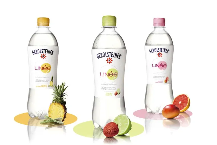 Bild: Linée – die Produktinnovation von Gerolsteiner. Markenentwicklung & Designkonzept von Enterprise IG