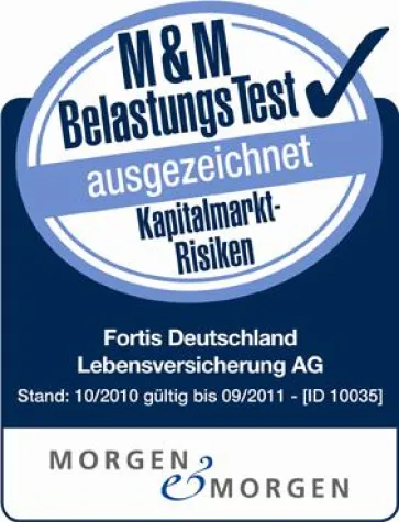 Bild: Morgen & Morgen vergibt Höchstnote an die Fortis Deutschland Lebensversicherung