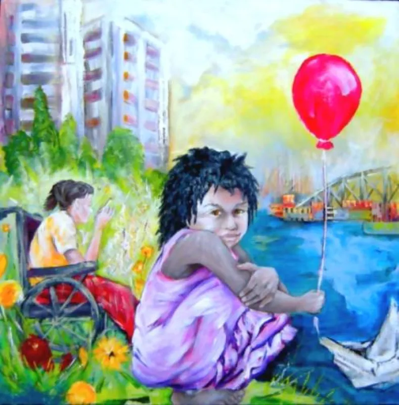 Kind mit Luftballon