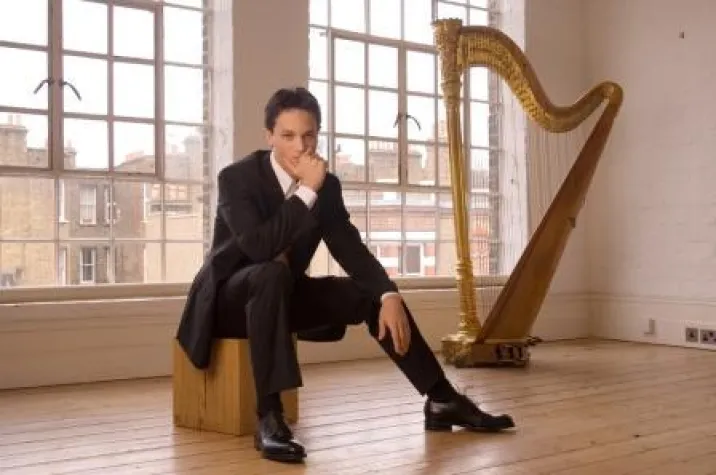 Bild: Winners & Masters am 18. November in der Allerheiligen-Hofkirche: Emmanuel Ceysson (Harfe)