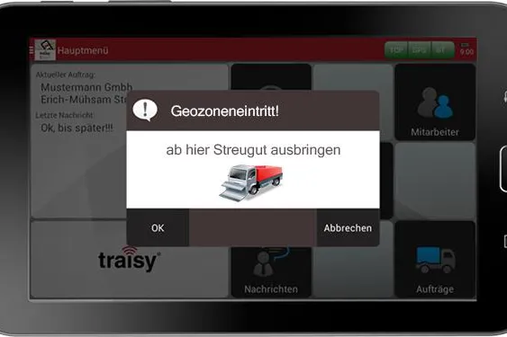 Bild: Neue Ortungslösung zur einfachen Disposition von Winterdiensten