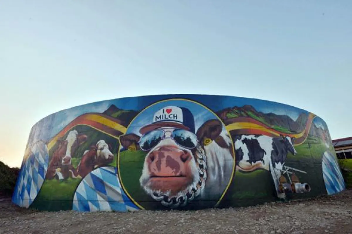 Bildunterschrift: 2014 gehörte die Kuh mit Sonnenbrille zu den Gewinnermotiven. Bildquelle: LVBM