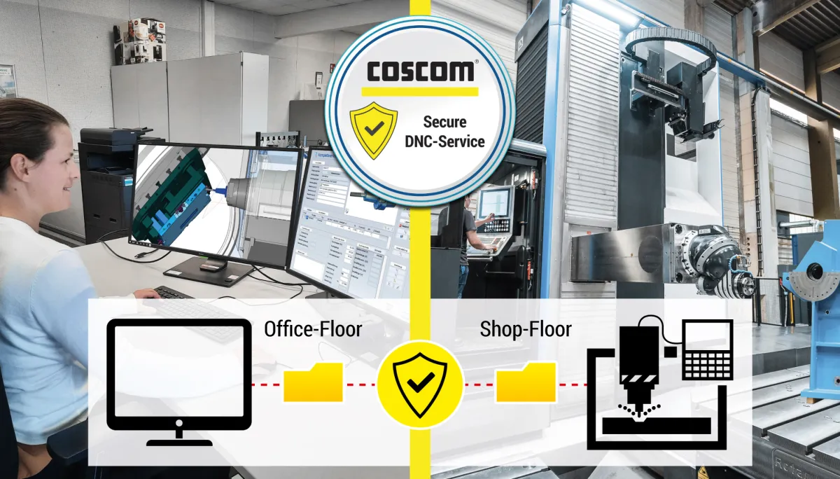 COSCOM „IT Security Service“: Ein Webservice, der das Maschinennetzwerk vom Office-Netzwerk trennt. (© COSCOM Computer GmbH)