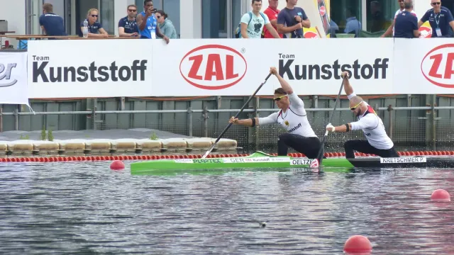 Bild: Die aktuellen und künftigen Olympiasieger zu Gast im "Wimbledon des Kanu-Rennsports“