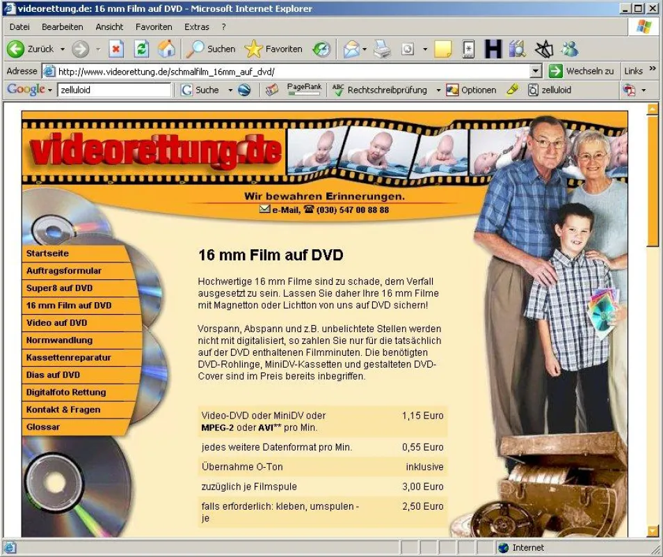 Dias, Videos, Super8 Film: Alles passt heutzutage auf DVD