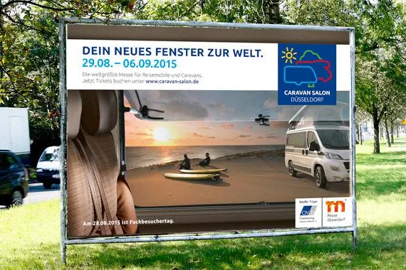 Kaiserberg Kommunikation: Erfolgreiche Werbekampagne für die CARAVAN SALON DÜSSELDORF 2015 Bild: Kaiserberg Kommunikation: Erfolgreiche Werbekampagne für die CARAVAN SALON DÜSSELDORF 2015