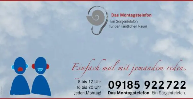 Das Montagstelefon - Ein Sorgentelefon - Einfach mal mit jemanden reden Bild: Das Montagstelefon - Ein Sorgentelefon - Einfach mal mit jemanden reden