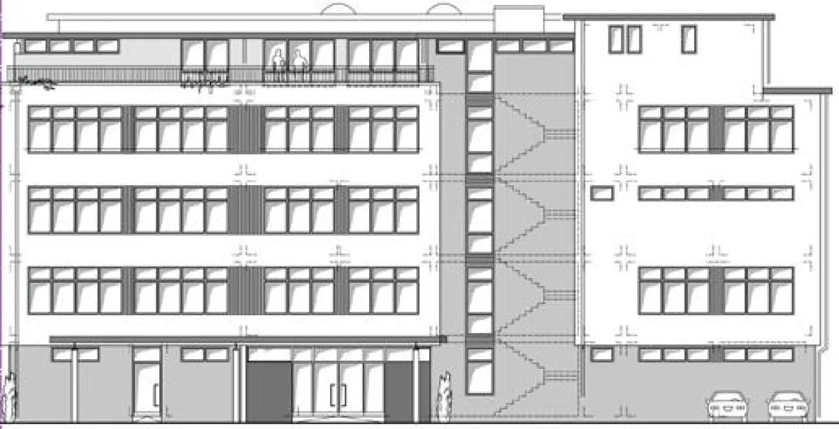 Gebäude Ansicht Neubau IB Berufliche Schulen Boeblingen