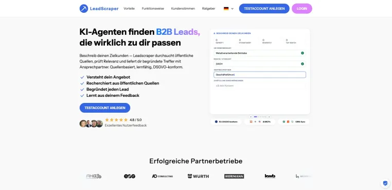 Bild: Großes LeadScraper-Update: CRM- und MCP-Integrationen, neue Lead-Engine und native Mehrsprachigkeit