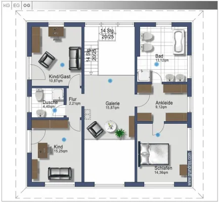 Interaktive Pläne mit 360°-Rundgang für eine virtuelle Hausbesichtigung Bild: Interaktive Pläne mit 360°-Rundgang für eine virtuelle Hausbesichtigung
