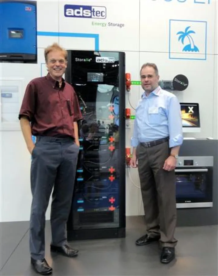 Roland Lange und Michael Aigner auf der Intersolar 2013