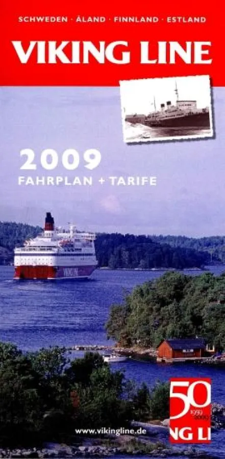 50 Jahre Viking Line - ein Jubiläum im Passagierverkehr zwischen Finnland und Schweden, Fahrplan 2009