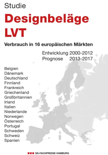 Speziell für Designbeläge: Marktzahlen und Prognosen bis 2017 für 16 europäische Märkte inklusive D/A/CH Bild: Speziell für Designbeläge: Marktzahlen und Prognosen bis 2017 für 16 europäische Märkte inklusive D/A/CH