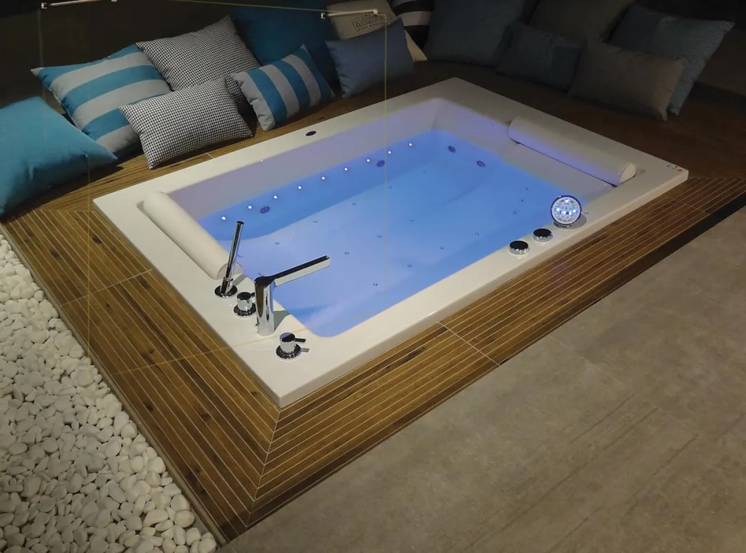 SpaVida Whirlpool Badewanne Ego MultiSpa Champagner System