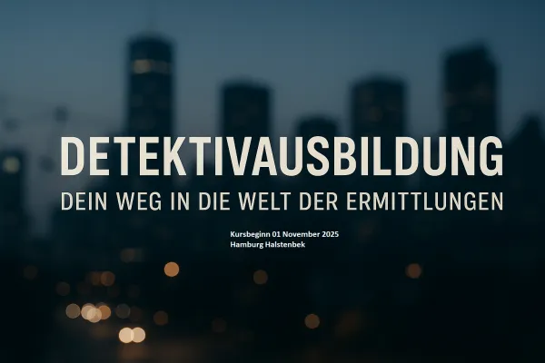 Bild: Ausbildung zum Privat- und Wirtschaftsdetektiv startet - Jetzt anmelden!