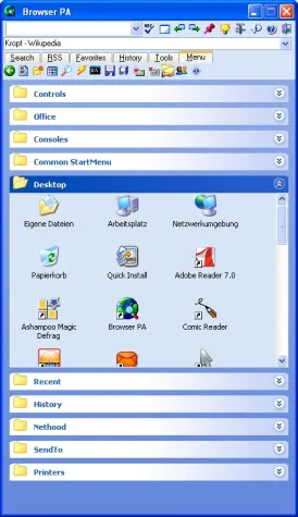 Bild: Browser P.A. 1.36: Ihr persönlicher Assistent im Internet