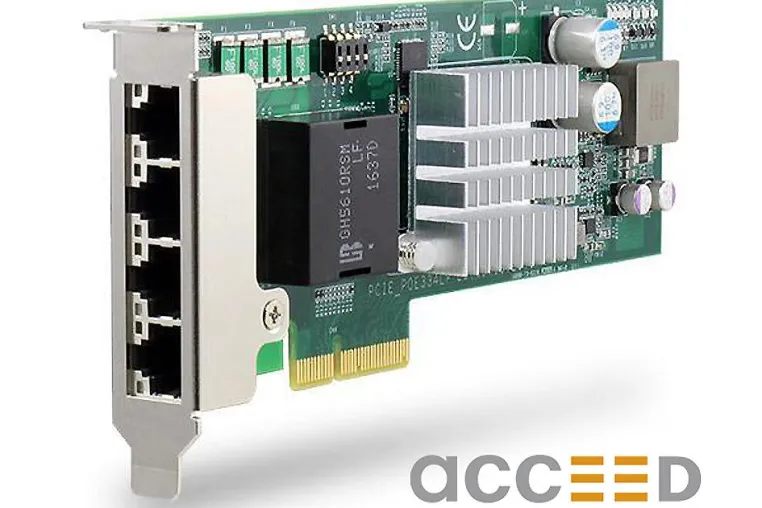 Low-Profile-Controllerkarte mit 4 x Gigabit-PoE Bild: Low-Profile-Controllerkarte mit 4 x Gigabit-PoE