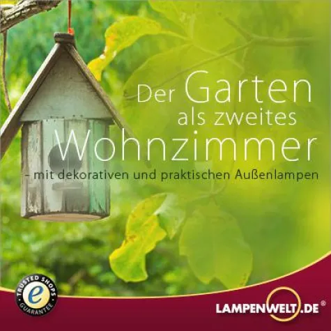 Bild: "Der Garten als zweites Wohnzimmer" - neue Kollektion bei Lampenwelt.de