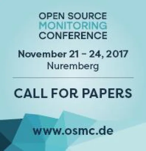 Open Source Monitoring Conference 2017 - Call for Papers bis 30.06.2017 Bild: Open Source Monitoring Conference 2017 - Call for Papers bis 30.06.2017