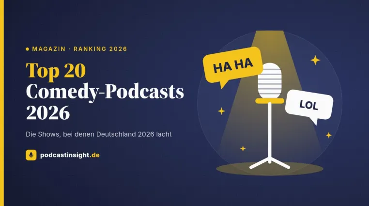 Podcast-Charts 2026: Duos dominieren – True Crime ist klein im Angebot, aber groß in den Top 20 Bild: Podcast-Charts 2026: Duos dominieren – True Crime ist klein im Angebot, aber groß in den Top 20