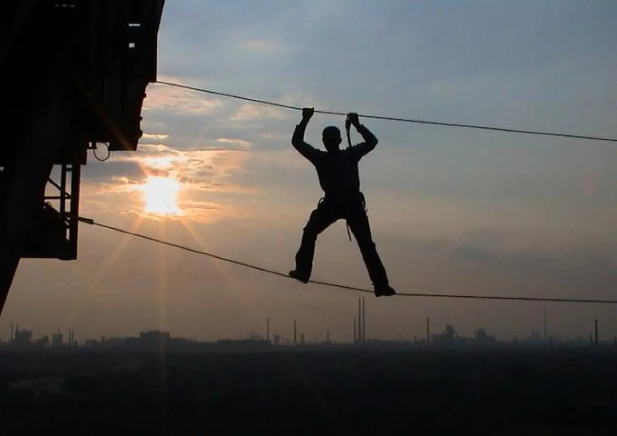 Hochseilgarten Duisburg 50 Meter über dem Ruhrgebiet