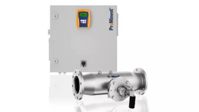 ProMinent auf der interbad 2016: Neue UV-Anlage – chemiefrei und zuverlässig desinfizieren Bild: ProMinent auf der interbad 2016: Neue UV-Anlage – chemiefrei und zuverlässig desinfizieren