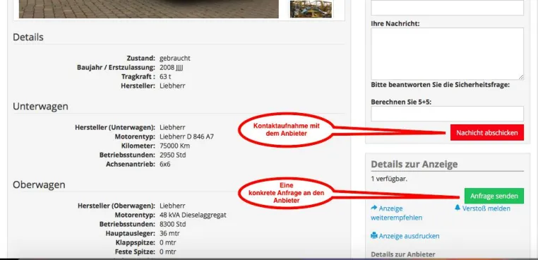 Bild: CRANEMARKET24 -- Kaufen und Verkaufen von Kran- u. Hebetechnik